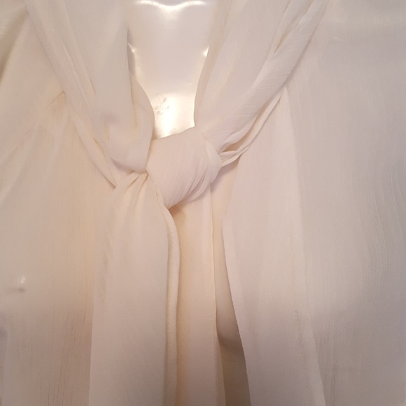 Dialogue sheer over blouse/jacket/tunic - Picture 3 of 6